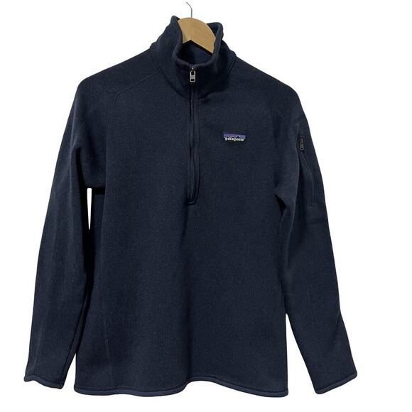 Patagonia Women’s Better Sweater 1/4 Zip Fleece Sweater Size M Navy Gorpcore - Picture 1 of 8